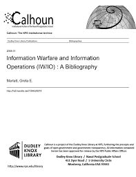Information Warfare And Information Operations Iw Io A