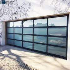 Clear Glass Panel Sectional Garage Door