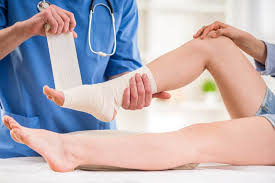how to treat a sprained ankle aica