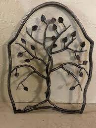 Forged Iron Forest Tree Garden Gate
