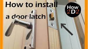 how to install door latch and handle