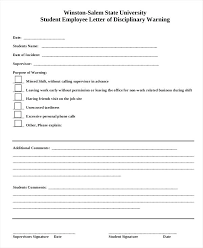 Write Up Template Pdf Employee Write Up Form 6 Free Word