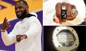 The los angeles lakers are honoring kobe bryant with their 2020 championship rings. Lakers Honor Kobe Bryant With New Championship Rings Worth Over 150 000 Each Daily Mail Online