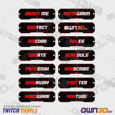 Use our twitch banner maker for free to impress your followers and gain new fans. Free Twitch Panels Free Panels For Your Stream