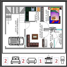 28x64 Duplex Modern House Plan Design