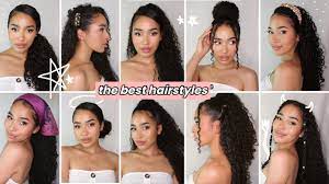 10 easy hairstyles for curly hair
