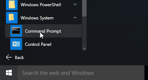 open command prompt in windows 10