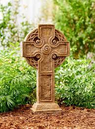 med celtic cross unique stone