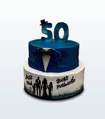 Cake For 50th Birthday Dad gambar png