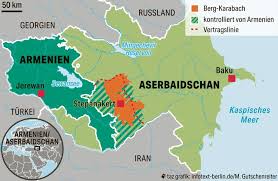 Administrative map of regions in azerbaijan. Krieg Zwischen Aserbaidschan Und Armenien Todliches Pokern Taz De