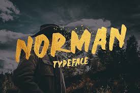 This font would pair well with a minimal sans serif font to create powerful engaging designs. Norman Display Font From Fontbundles Net Brush Font Pretty Fonts Beautiful Fonts