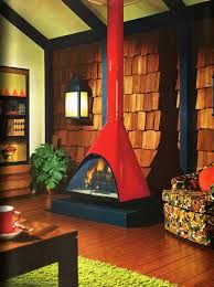 Vintage Fireplace Retro Rooms