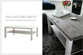 Ikea Lack Rustic Coffee Table Diy