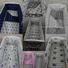 6 pcs baby crib bedding set 90x40cm fit