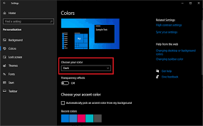 how to enable dark mode in windows 10