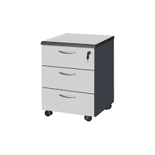 Office furniture mobile pedestal for sale holds everything from everyday office supplies to important paperwork. 3 Drawers Grey Mobile Pedestal Office Home Shopee Malaysia