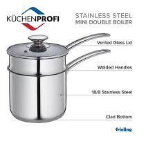 Mini Double Boiler With Glass Lid 1 6