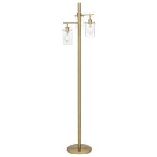 Regan 63 In Brushed Gold Floor Lamp