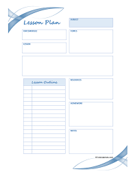 daily lesson plan template free