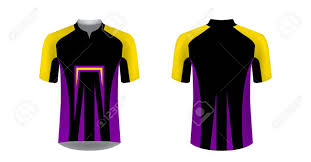 Cycling Jersey Vector Mockup T Shirt Sport Design Template