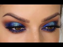 blue eyeshadow makeup tutorial