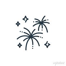 Fireworks Icon Vector From Party And
