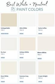 Best White And Neutral Paint Colors