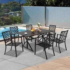 Meooem 6 Pcs Of Outdoor Dining Chairs