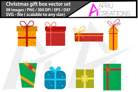 Christmas Gift Box Vector Graphic By Aparnastjp Creative Fabrica