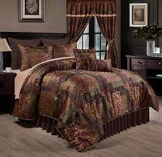 fl jacquard patchwork comforter set