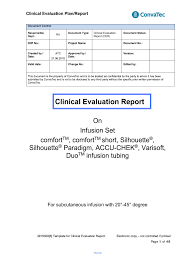 clinical evaluation plan report fill