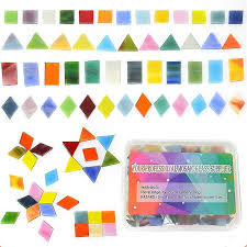 Glass Mosaic Tiles For Crafts 300pcs