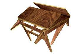 Wooden Dining Table Folds To Become A