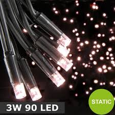 Static Warm White 3w 90 Led String Lights