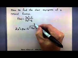 slant asymptote of a rational function