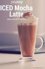 iced mocha latte in the ninja coffee bar