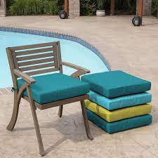 Blue Leala Square Outdoor Seat Cushion