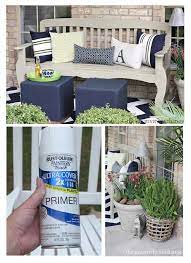 painting outdoor furniture and
