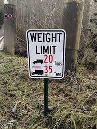 first private bridge weight limit signs
