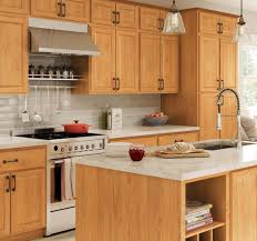 For instance, updating your oak kitchen cabinets while leaving the floors and trim intact can result in a stunning aesthetic that feels modern and farmhouse chic. Madison Cabinet Accessories In Medium Oak Kitchen The Home Depot