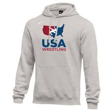 The are super easy to style with a solid colored tee shirt underneath. Nike Usa Wrestling Club Fleece Hoodie Heather Grey Blue Chip Wrestling