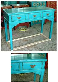 Turquoise Blue Console Table