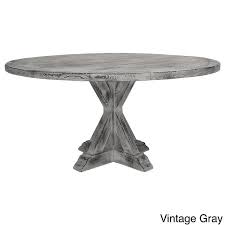 Rustic floral water tube / candle holder. La Phillippe Reclaimed Wood Grey Round Dining Table