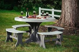 Luxcraft 4 Round Poly Dining Set With