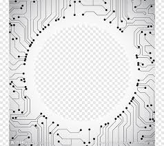 white computer circuit design