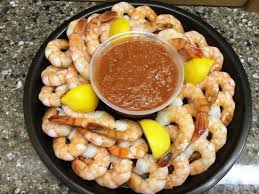 Catering Fresh Cooked Shrimp Tray 40 Pieces With