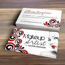 chic makeup artist business card template