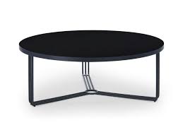 Large Circular Coffee Table Black