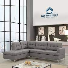 halo corner sofa light grey fabric