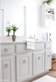 (see my complete review of benjamin moore cabinet paint here). Easy Bathroom Cabinet Transformation House Full Of Summer Coastal Home Lifestyle
